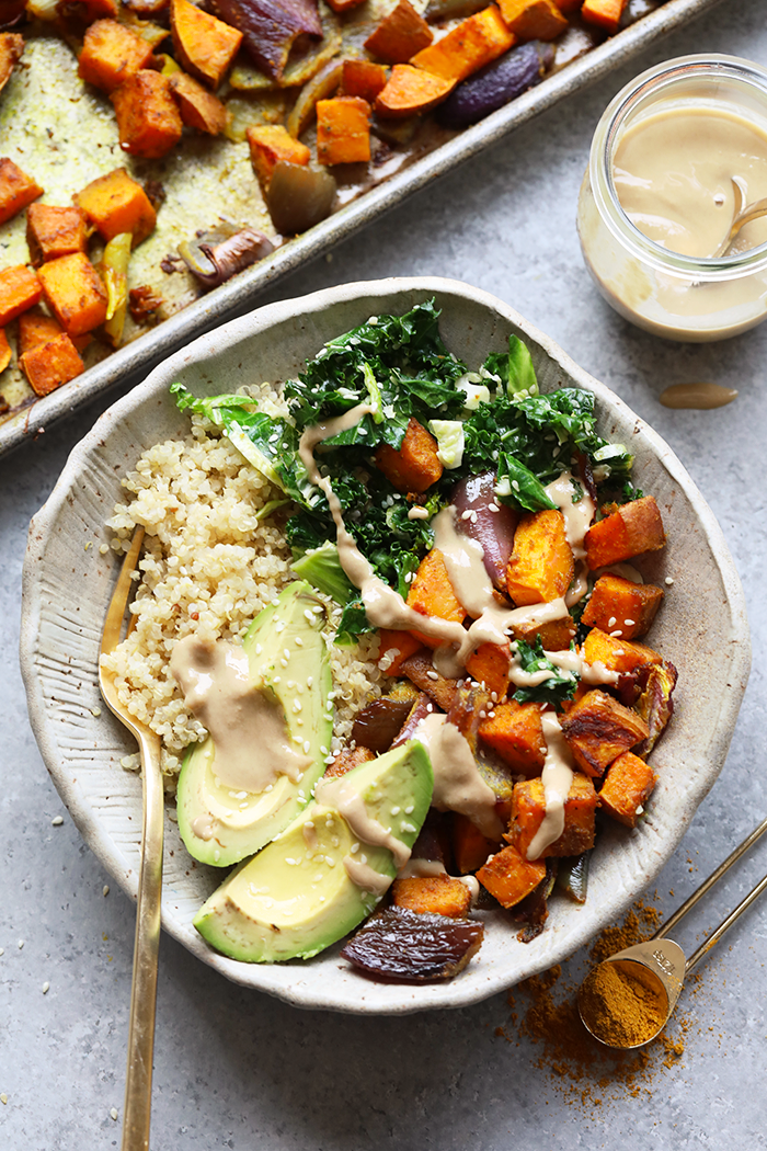 healthy sweet potato bowl