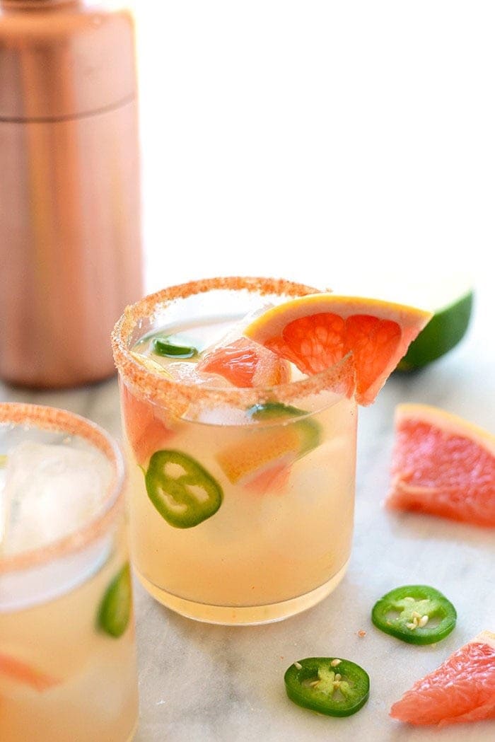 Grapefruit Margarita Recipe (w/ a spicy kick!) Fit Foodie Finds