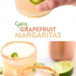 Spice up your classic margarita recipe with some jalapeño infused tequila and juicy, fresh grapefruit juice for the most delicious cocktail on the planet! I promise you'll have your friends begging you to make this Spicy Grapefruit Margarita Recipe all summer long.
