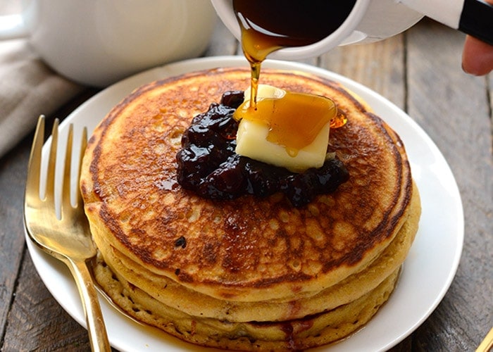 Whole Wheat Cornmeal Pancakes