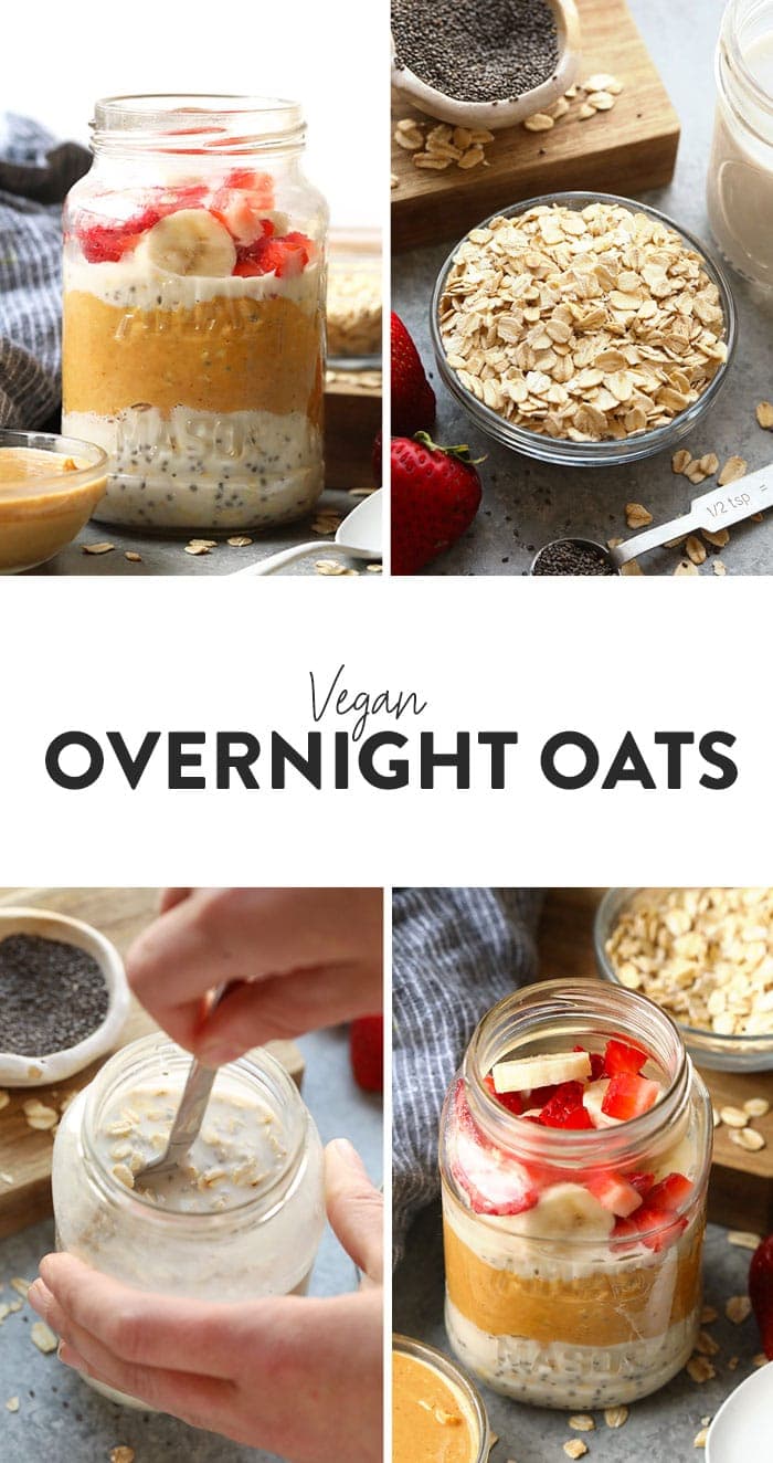 Classic Vegan Overnight Oats Recipe - Fit Foodie Finds