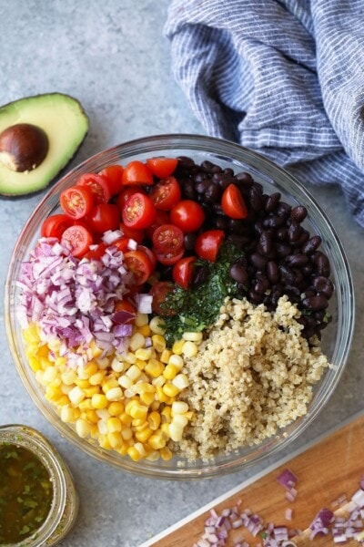 Mexican Quinoa Salad (+ more Quinoa Salad Recipes) - Fit Foodie Finds