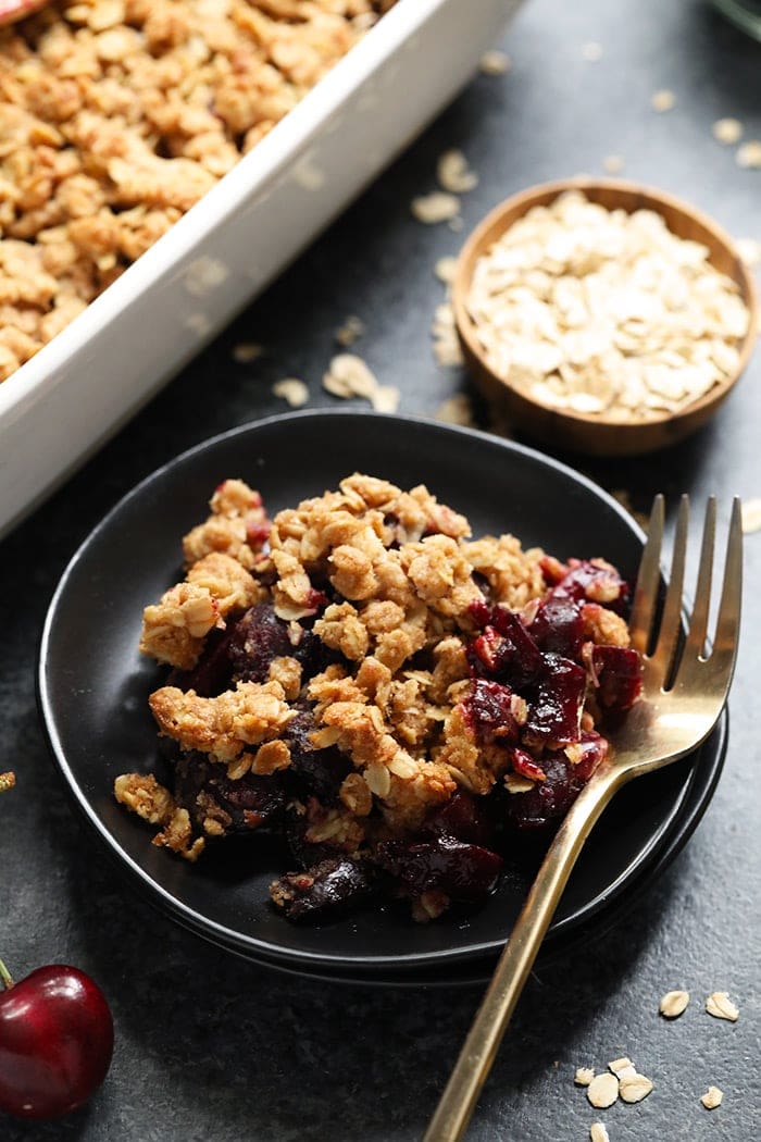 Cherry Berry Almond Crumble • Cook Til Delicious