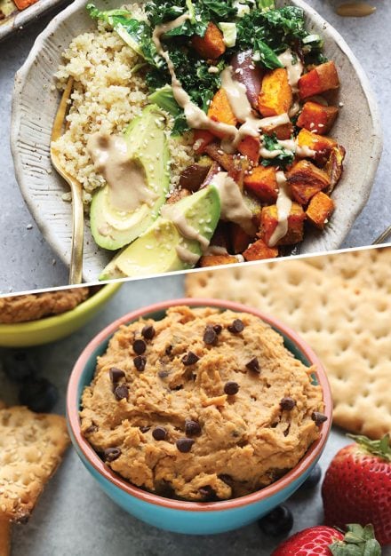 Add some creativity to your meatless meals with our favorite healthy plant based recipes! We've included flavor-packed breakfast, lunch, dinner and snack recipes for several vegetarian options to keep you satisfied all day long. PS: we've also included some of our best vegan recipes for those that also don't do dairy.