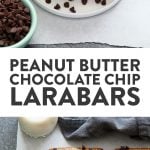 Homemade Peanut Butter Chocolate Chip Larabars