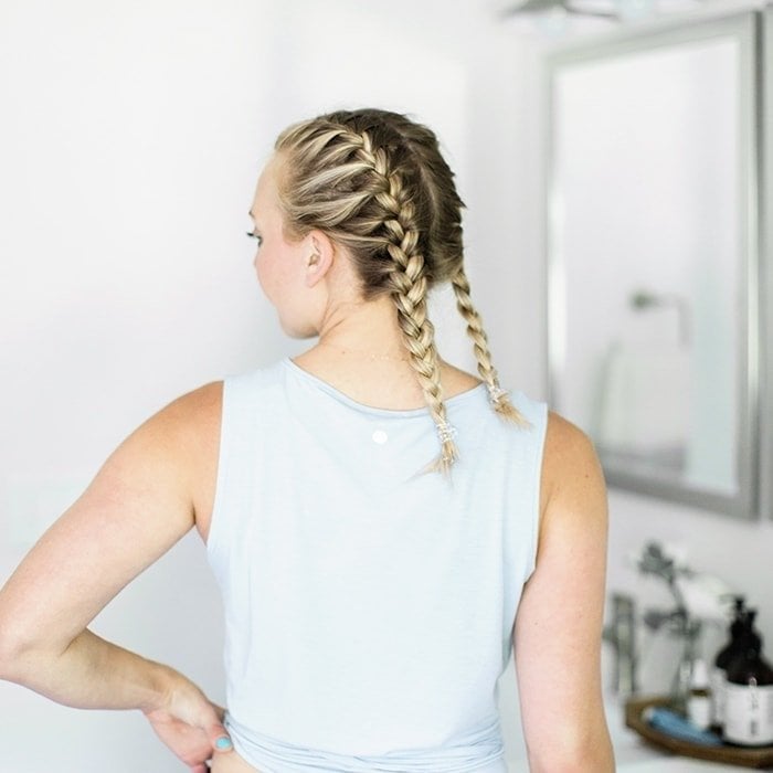 EASY FRENCH BRAID HAIR HACK ❤️ I've never been able to French