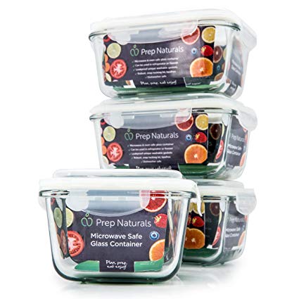 A set of four vegan Instant Pot Chili containers.