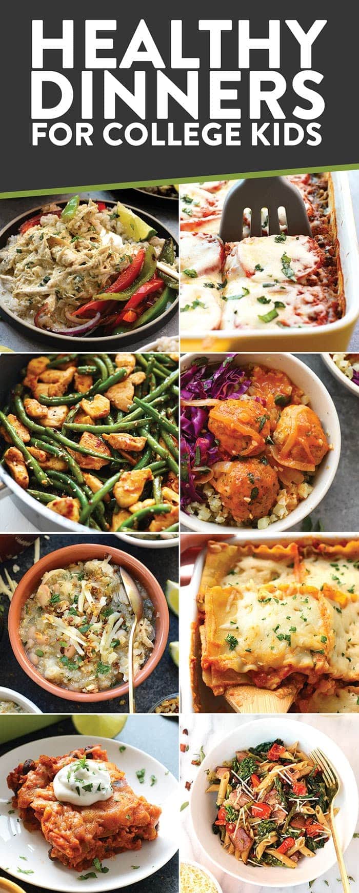 healthy dinner recipes for college students