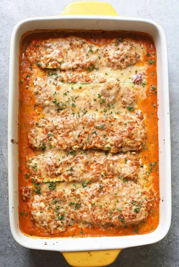 Make this delicious Lasagna Zucchini Casserole for a protein and veggie-filled dinner that's vegetarian and easy to make. This baked zucchini lasagna fuses all of the delicious flavors of Italian cooking with a midwestern, healthy twist!