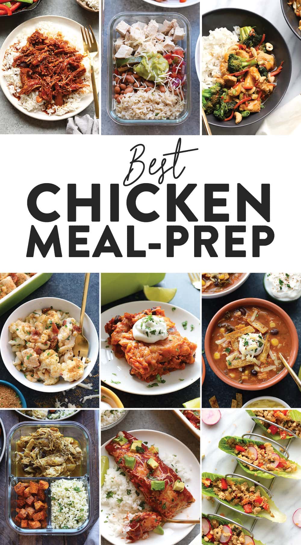 chicken meal prep recipes - fit foodie finds