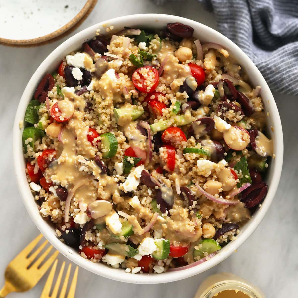 Best Quinoa Recipes Mediterranean Quinoa Salad Fit Foodie Finds