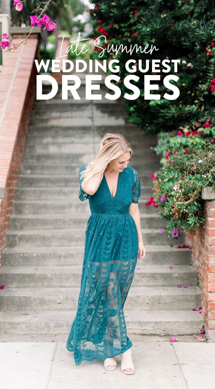 late summer wedding guest dresses