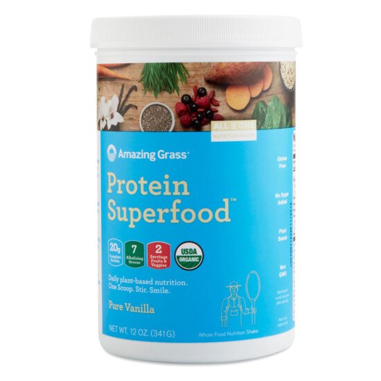 Mediterranean plant-based protein powder.