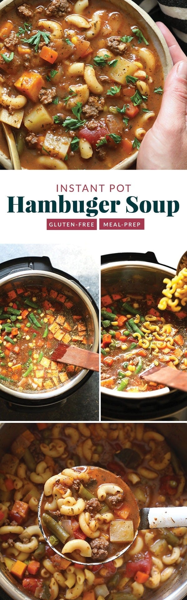 Instant Pot Hamburger Soup