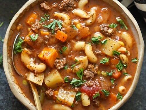 Instant pot hamburger soup with macaroni sale