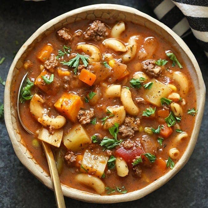 Instant Pot Hamburger Soup