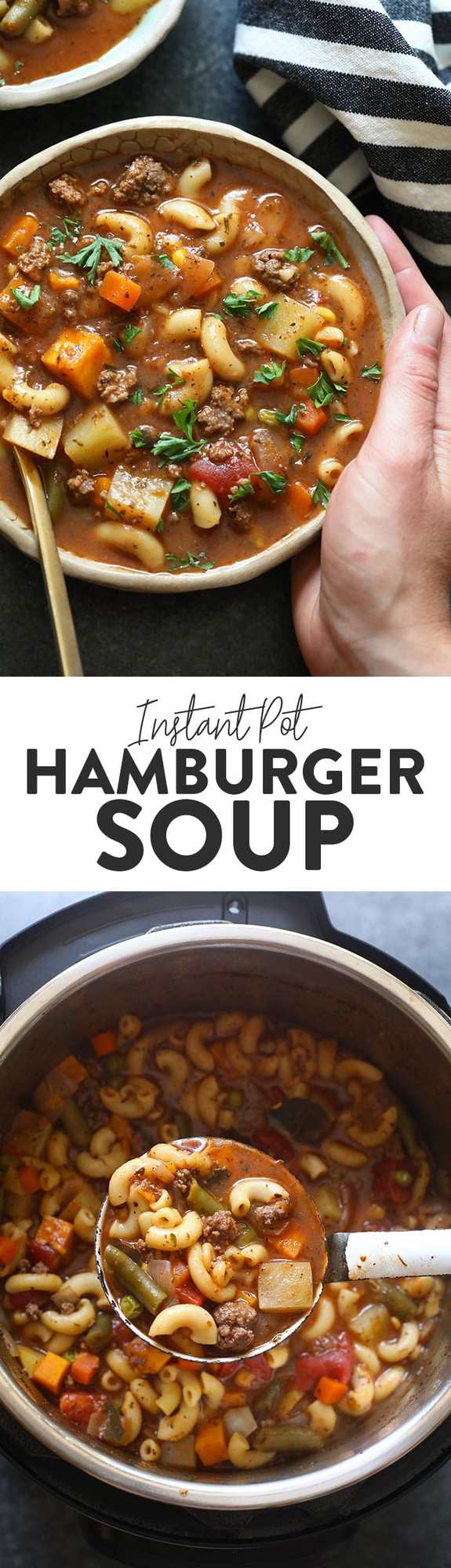 Instant Pot Hamburger Soup