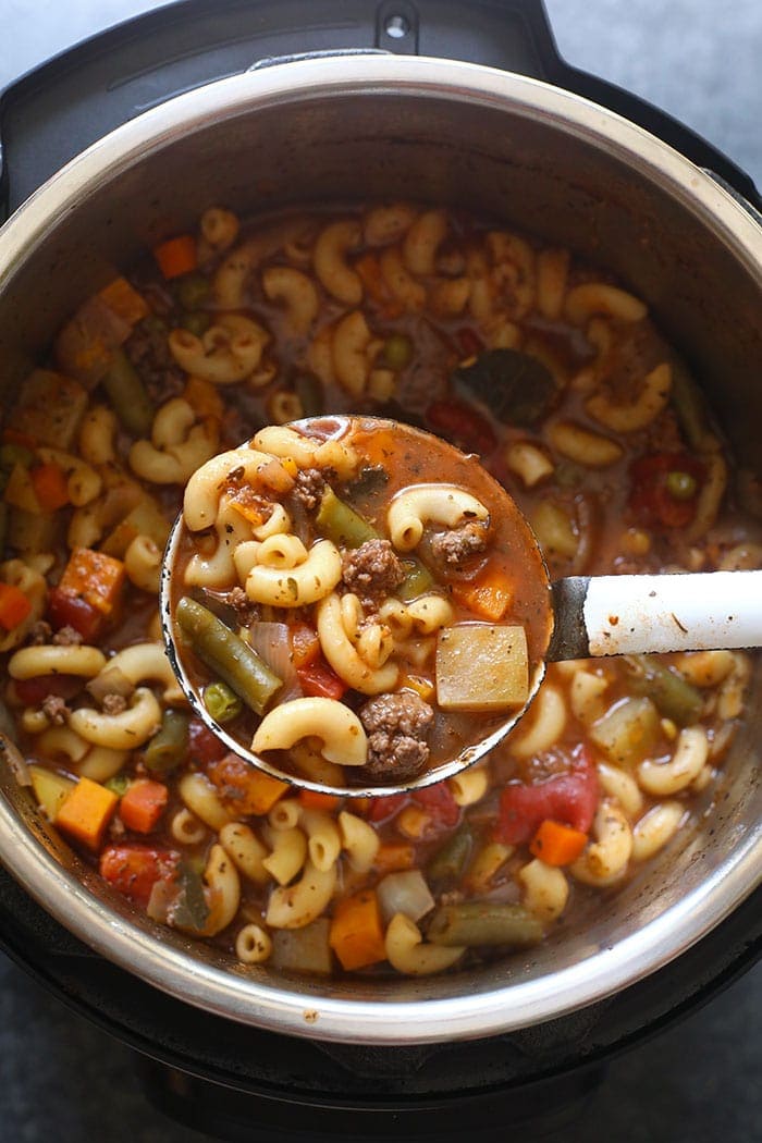 Instant Pot Hamburger Soup • Salt & Lavender