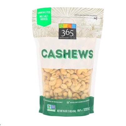 Keywords used: cashews, white background