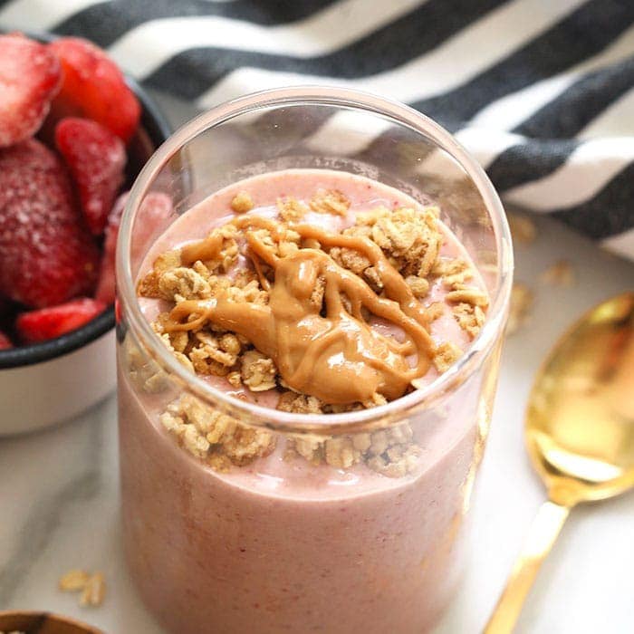 This quick Protein Shake is our fav grab and go breakfast—perfect