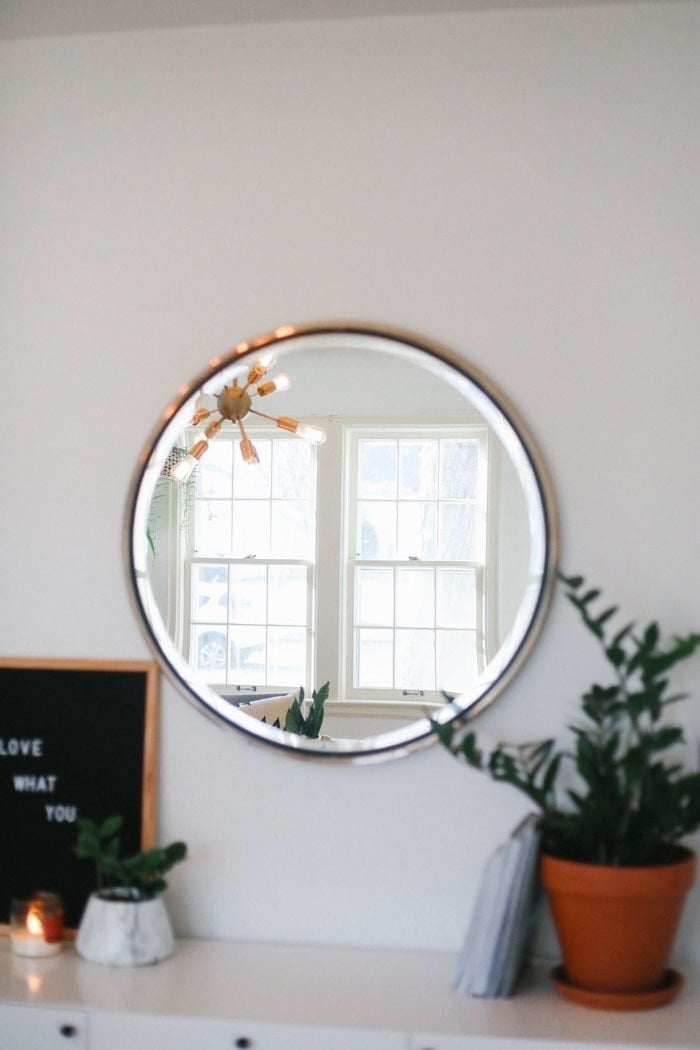 Gold Circle Mirror