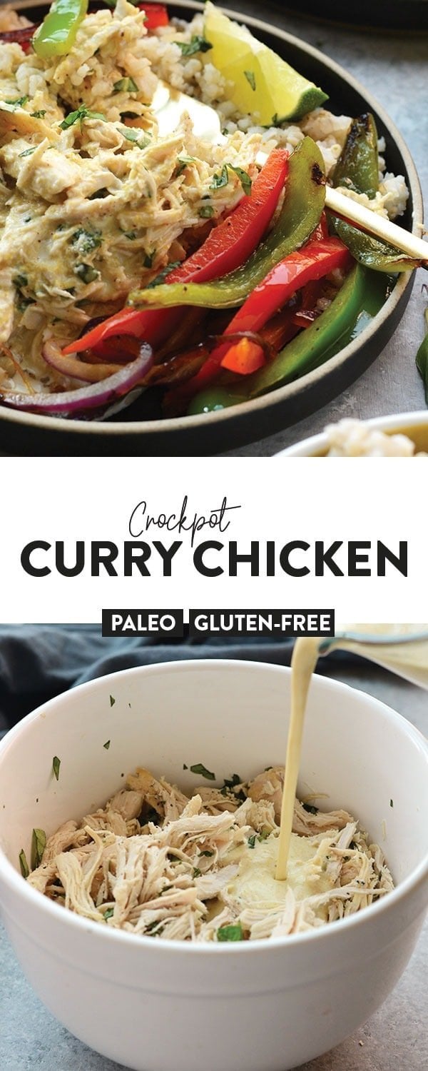 Slow Cooker Coconut Curry Chicken (so flavorful!) - Fit Foodie Finds