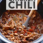 Crockpot Chicken Chili with beans