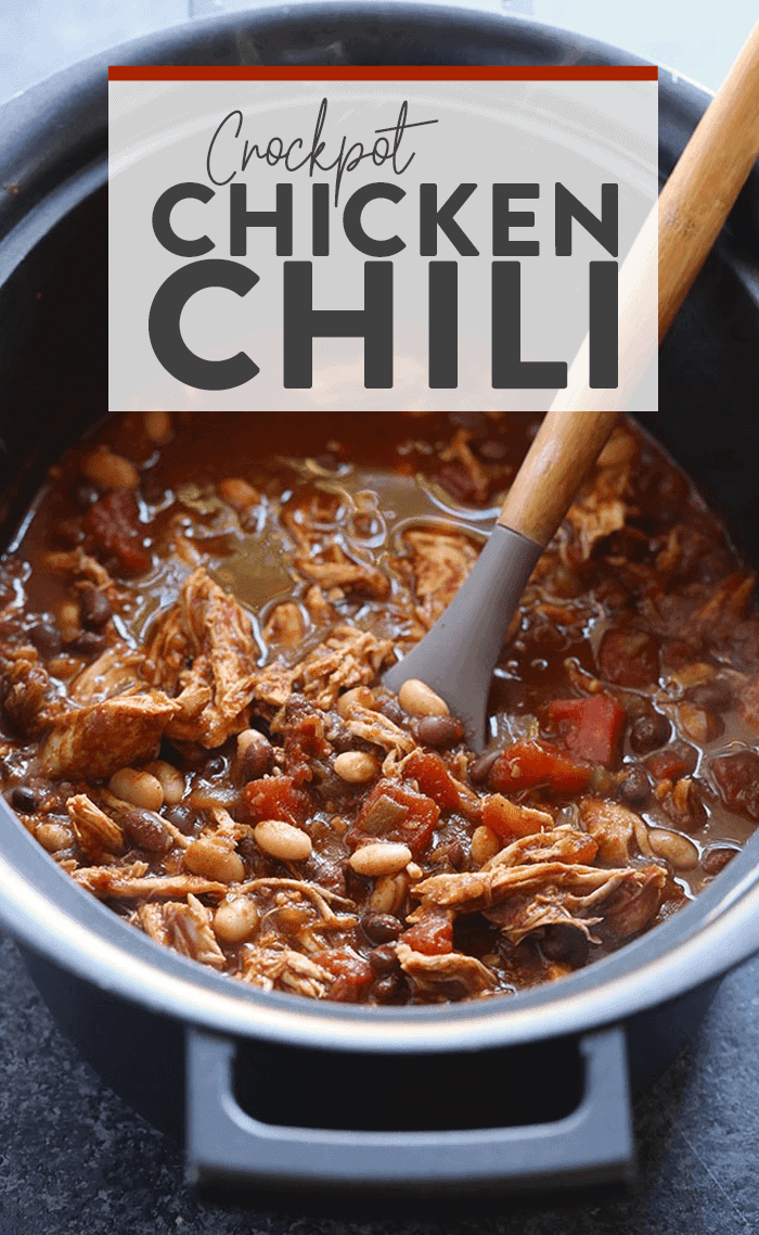 Crockpot Chicken Chili with beans