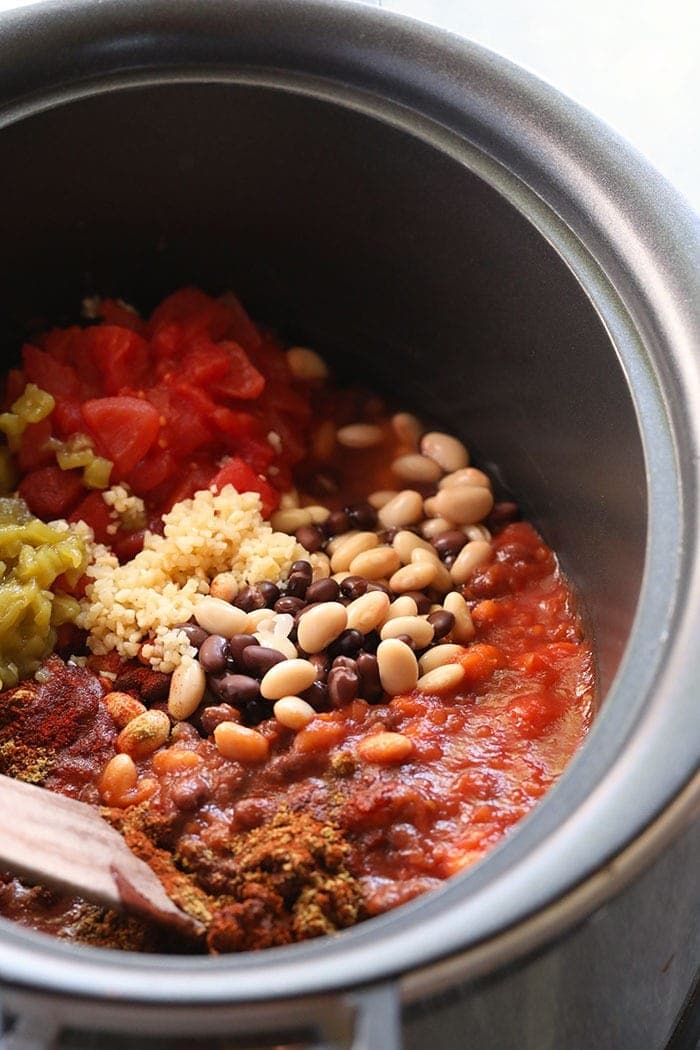 Chicken Chili in a crock،