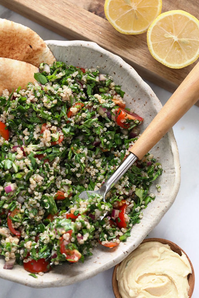 Quinoa Tabouli Recipe (vegan and gluten free!) - Fit Foodie Finds