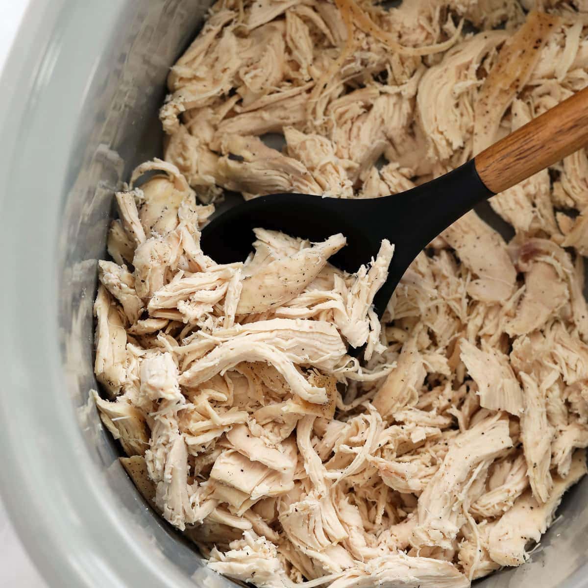 5. Shred the chicken with two forks