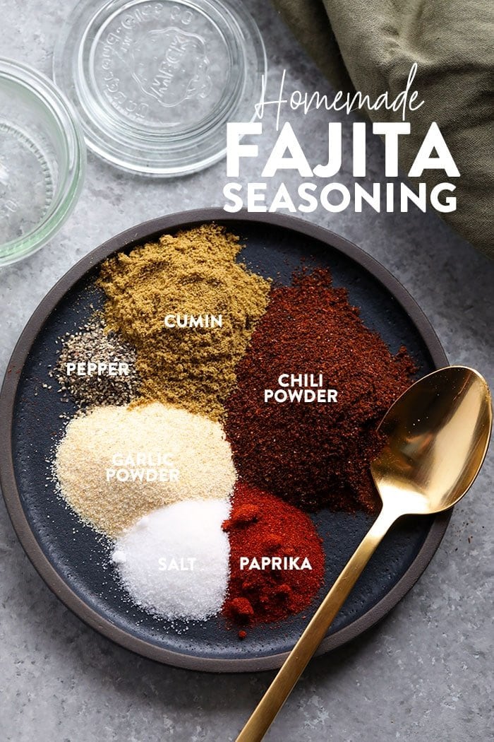 Fajita Seasoning on plate.