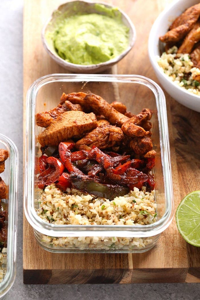 Keto Chicken Fajita Meal Prep Recipe Fit Foodie Finds