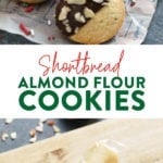 Image collage of shortbread cookies