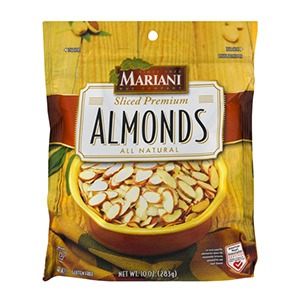 Premium marahi almonds in a bag, perfect for shortbread cookies.