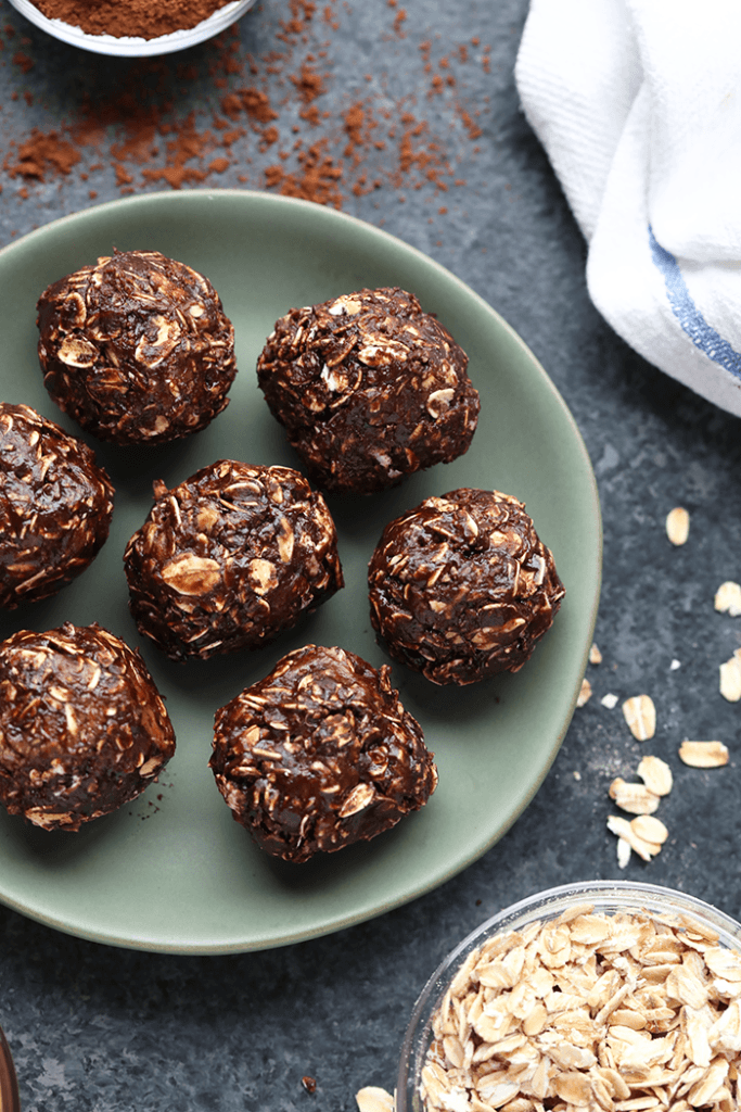 energy balls in plate