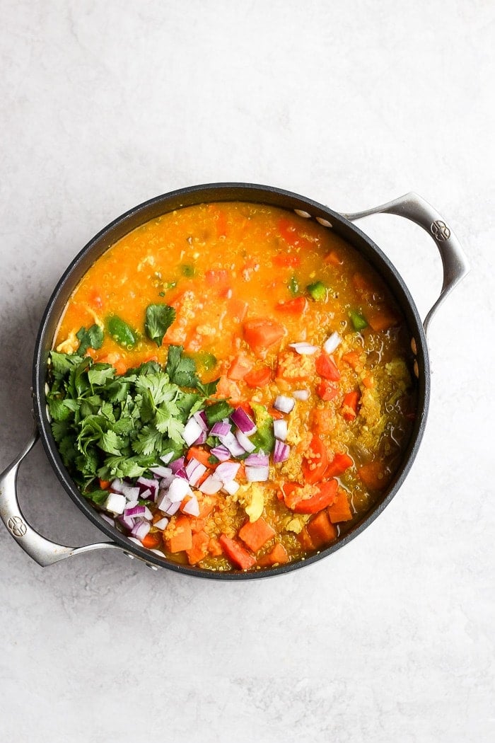 One Pot Curry Chicken Noodle Soup