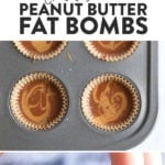A delectable fat bomb recipe combining indulgent chocolate and creamy peanut butter.