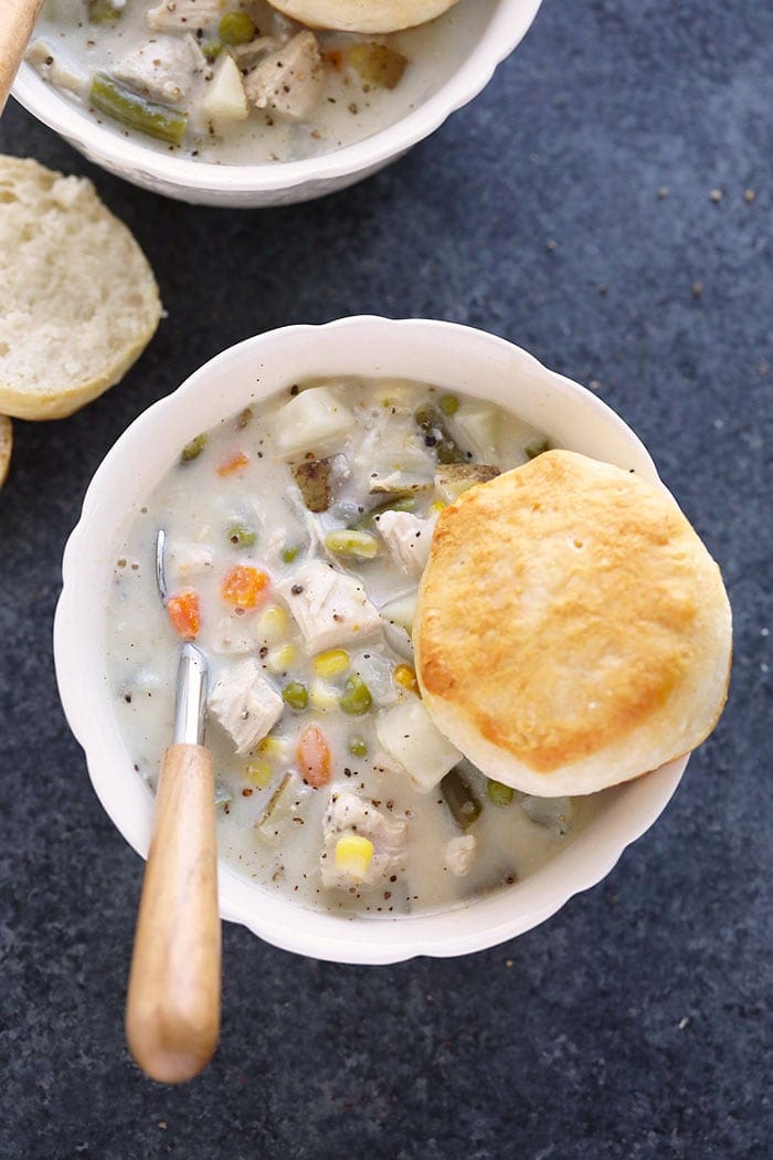 Easy Slow Cooker Gluten-Free Chicken Pot Pie Soup - Good For You