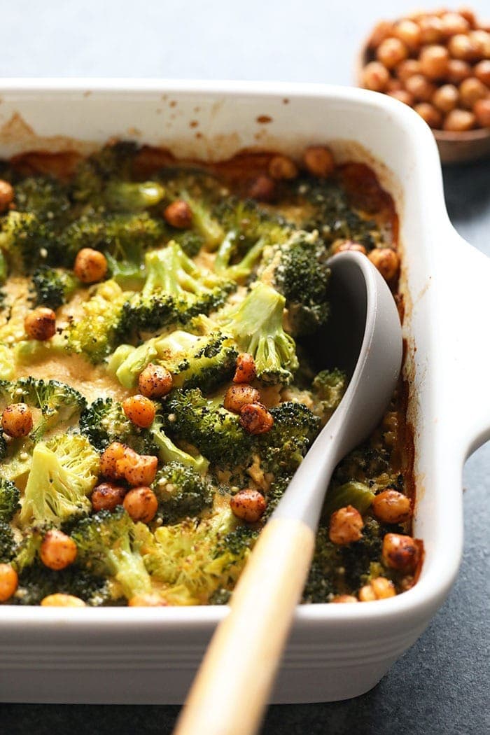 vegan broccoli and cheese casserole