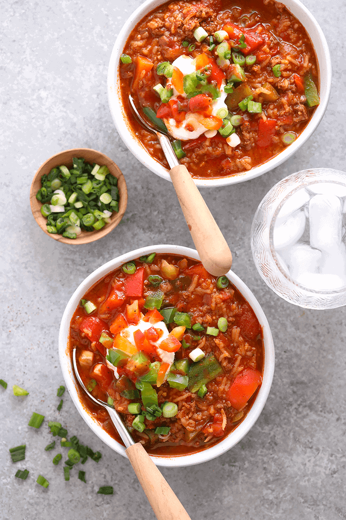 Instant Pot Stuffed Pepper Soup