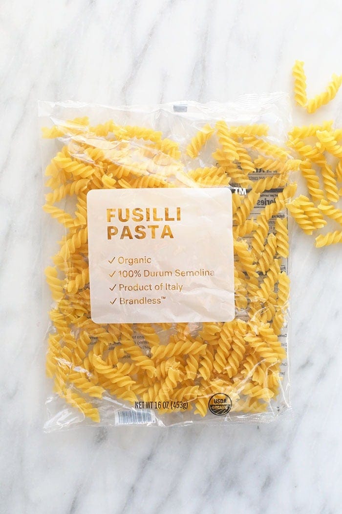 fusilli pasta for vegan pasta bake