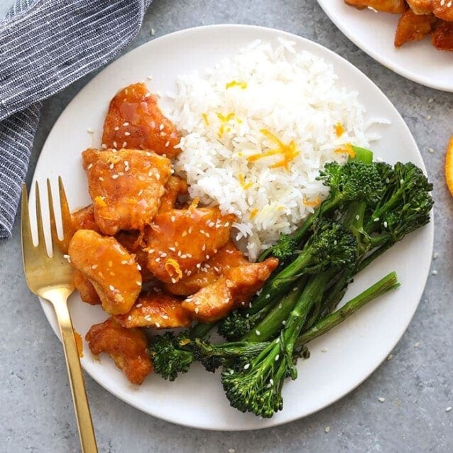 Healthy Orange Chicken (great for meal prep!) - Fit Foodie Finds