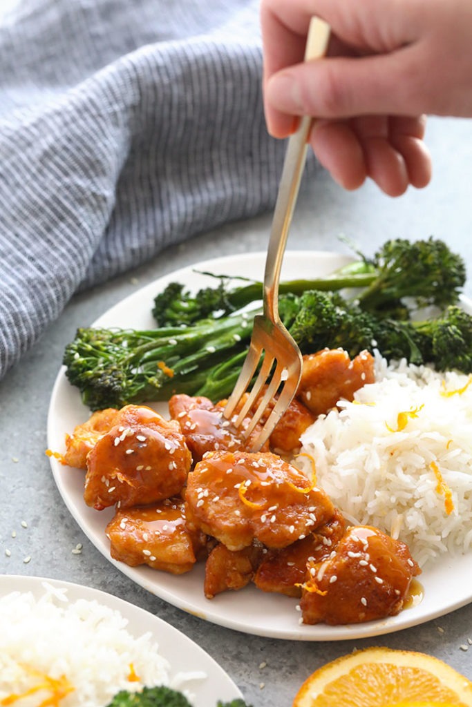 Healthy Orange Chicken (great for meal prep!) - Fit Foodie Finds