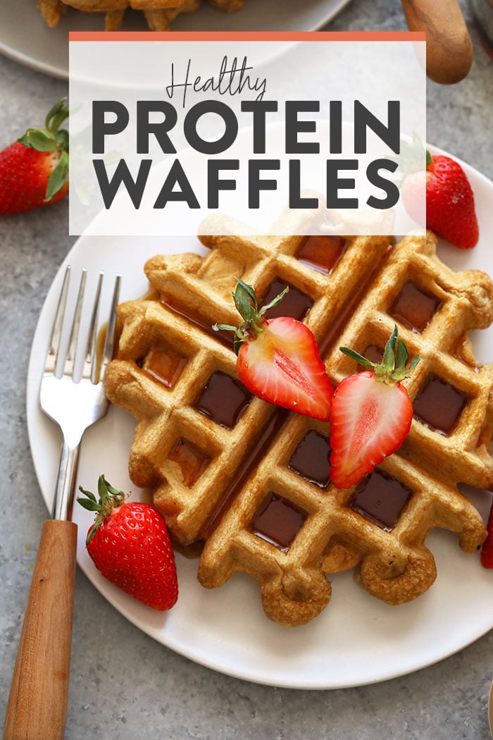 Protein Waffles (12g protein per waffle!) - Fit Foodie Finds