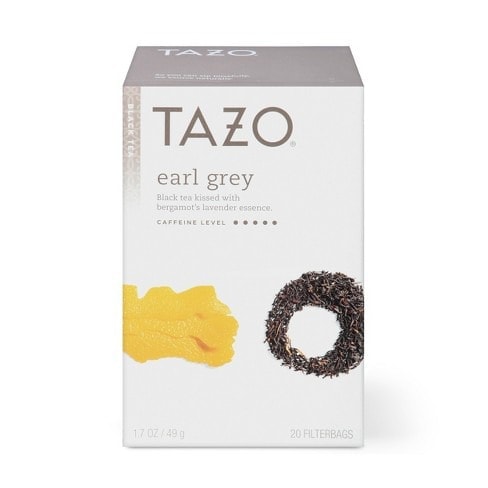 a box of Tazo chai tea.