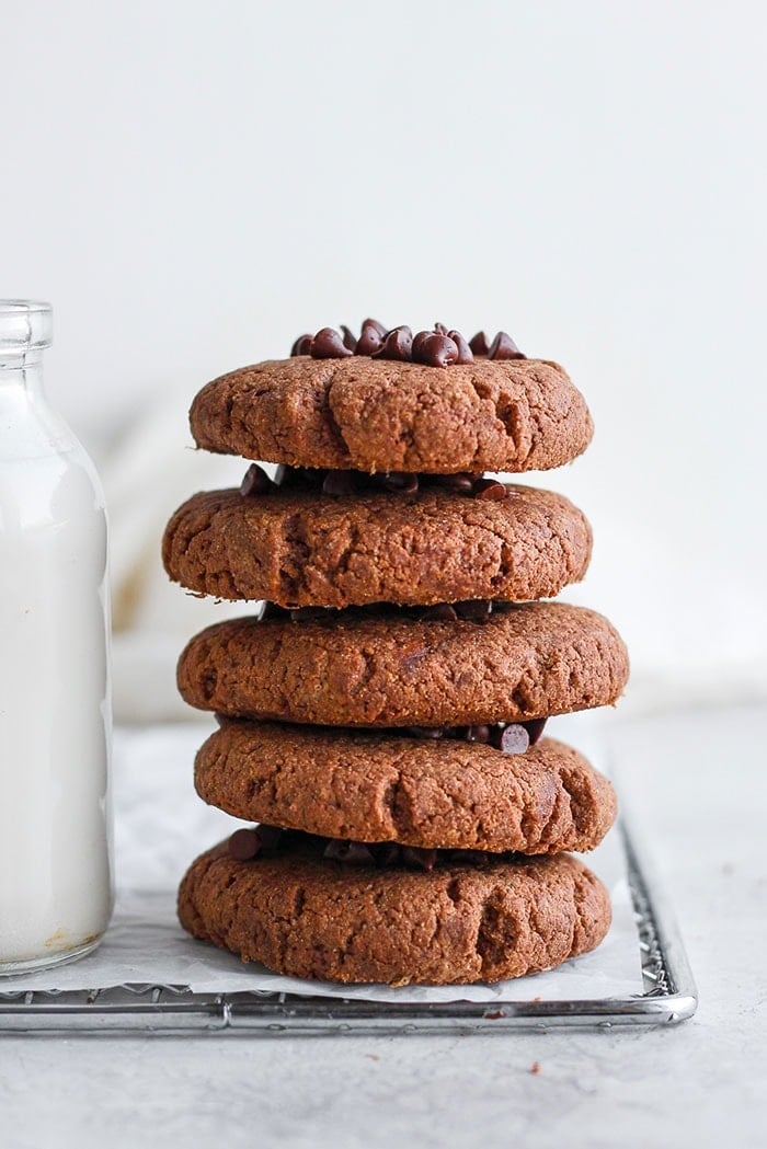 stack of protein cookies 