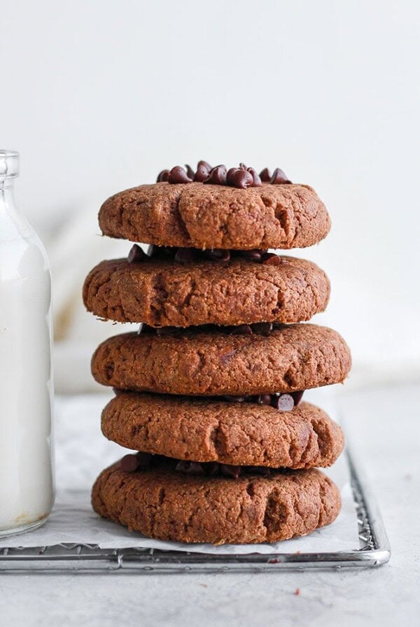 stack of protein cookies