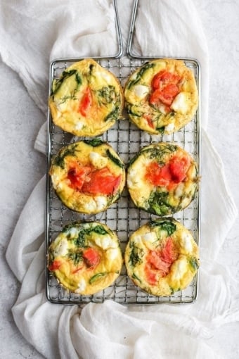 Smoked Salmon Breakfast Frittatas - Fit Foodie Finds