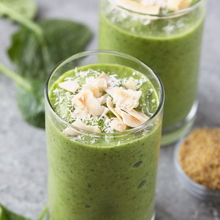 tropical spinach smoothie